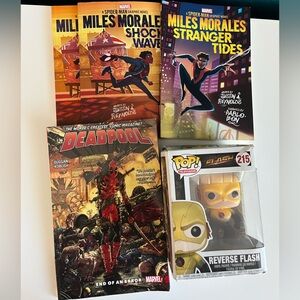 Funko Pop! Flash 215 Miles Morales Graphic Novel Dealpool Worlds Greatest vol 2
